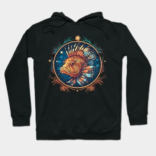 Lionfish in Ornament, Love Fishes Hoodie